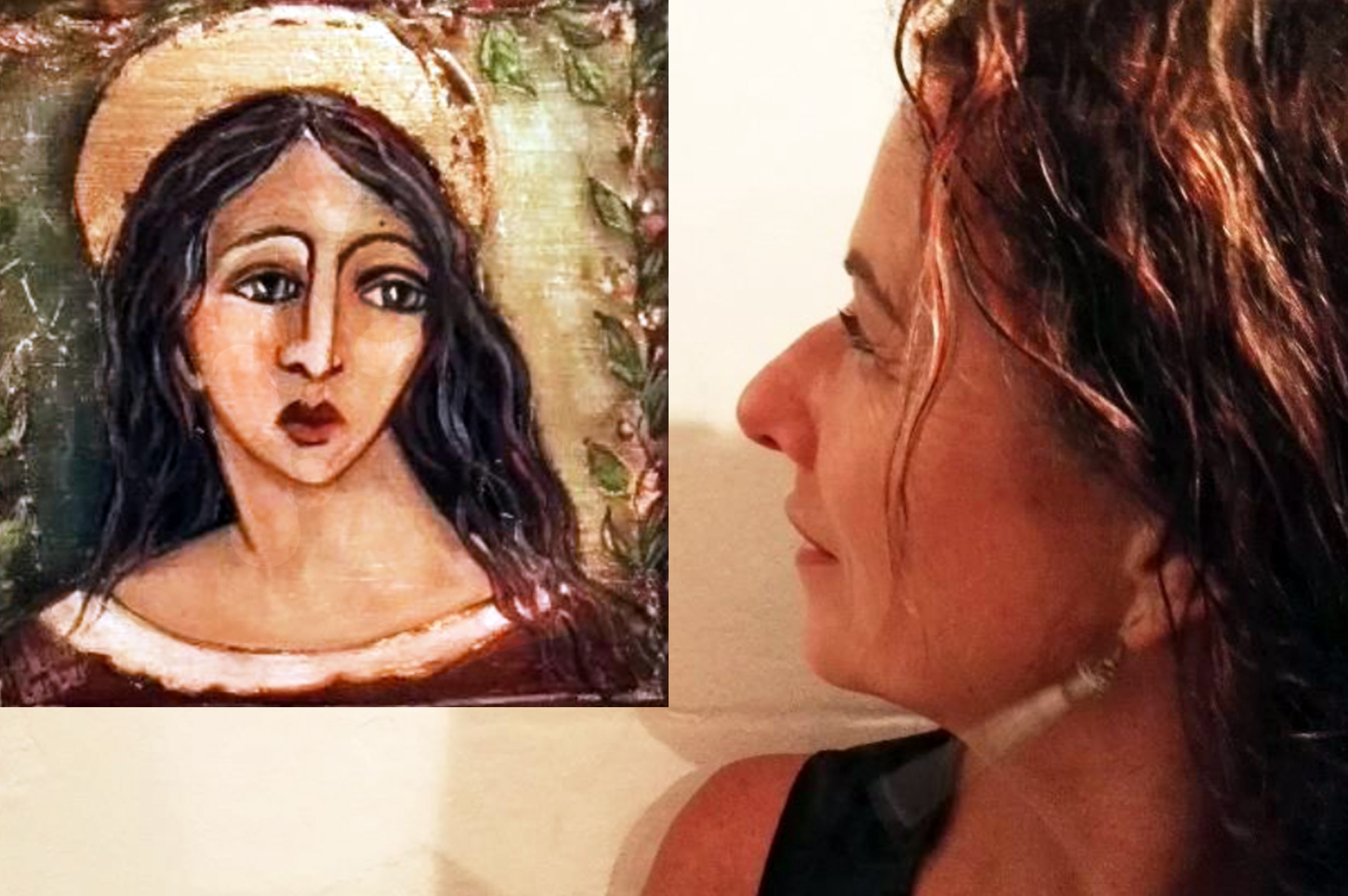 Helena Gerber in her art studio