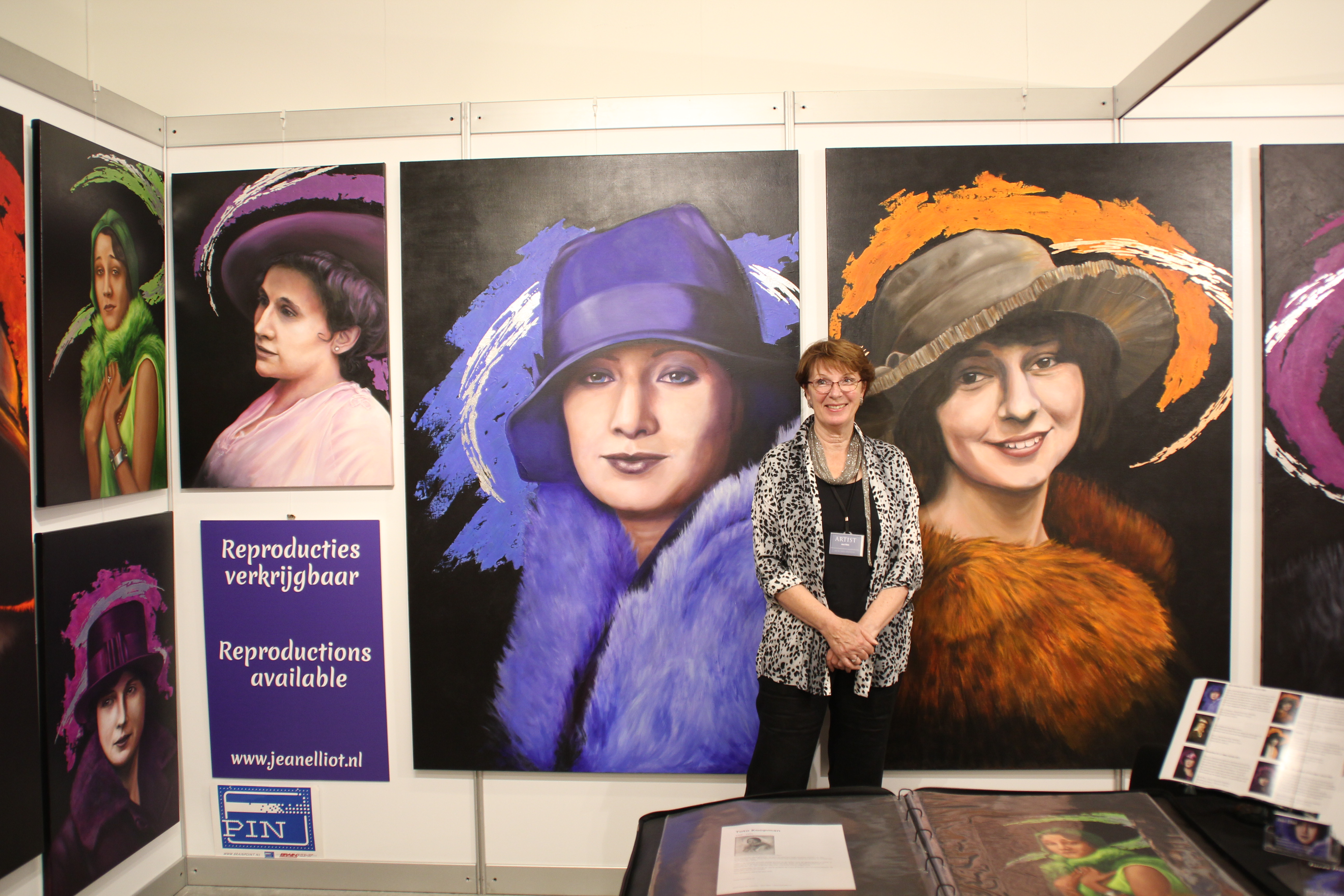 Jean Elliot - Annual Dutch Art Fair - Faces fromt he Twenties